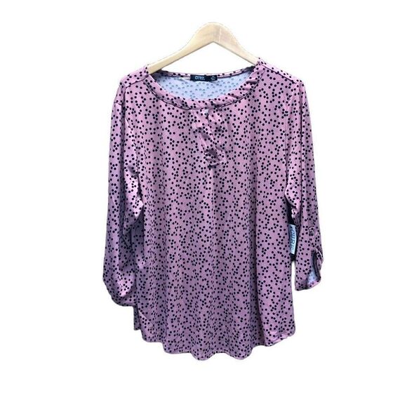 CURE. 3XL (XXX) Pink and Black NWT Blouse - Picture 1 of 4